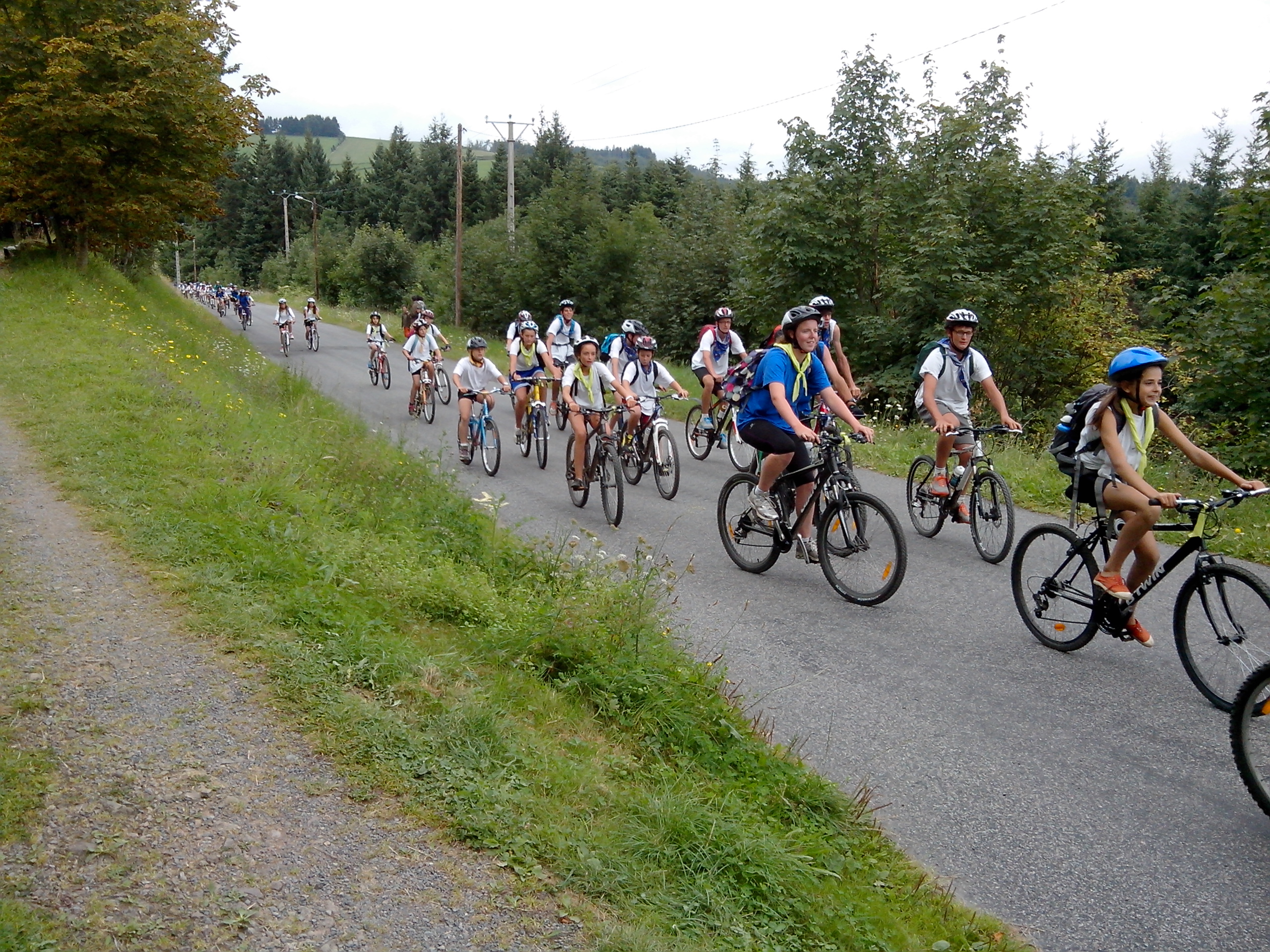 Camp de jeunes en VTT