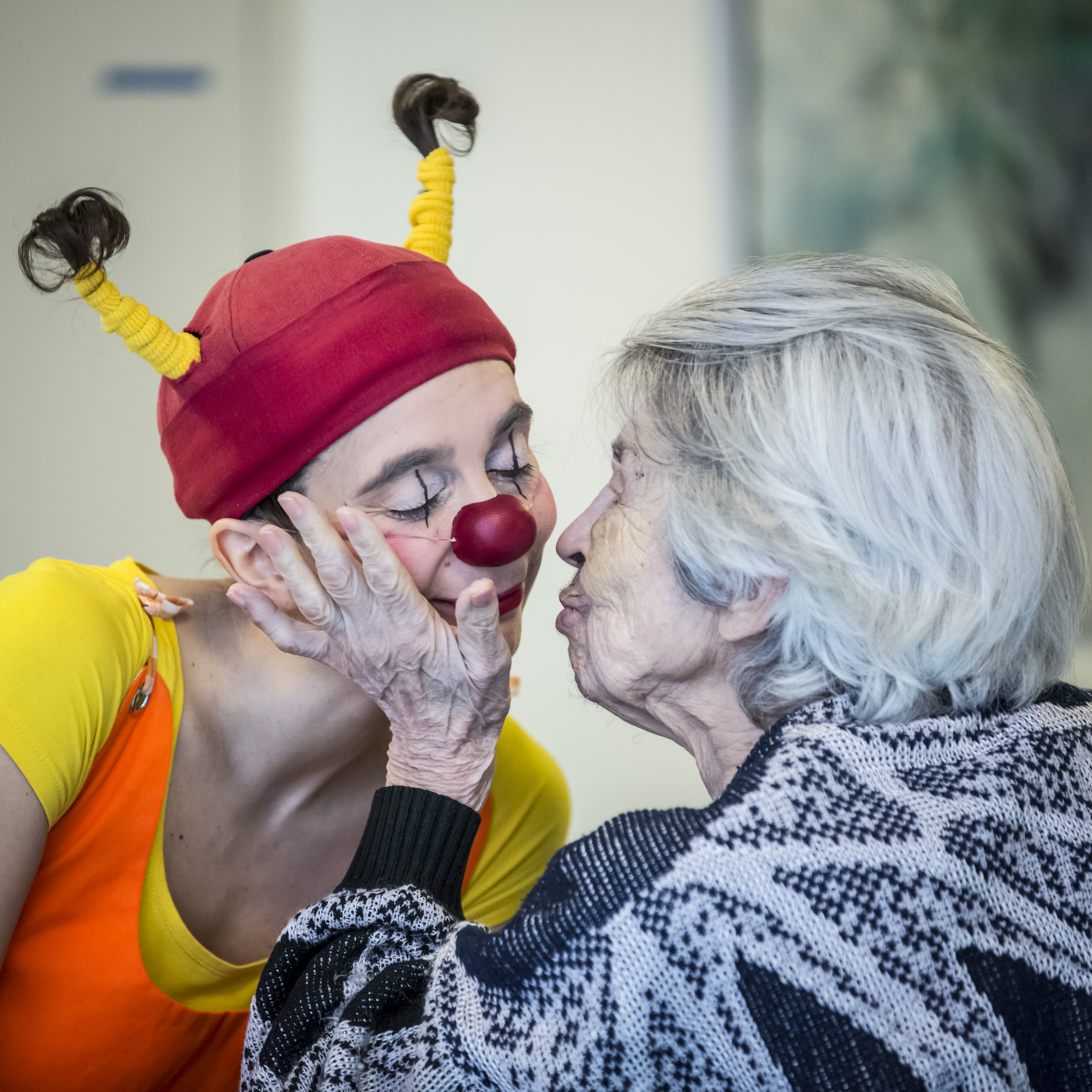 Des clowns dans l’EPHAD Thérèse Couderc